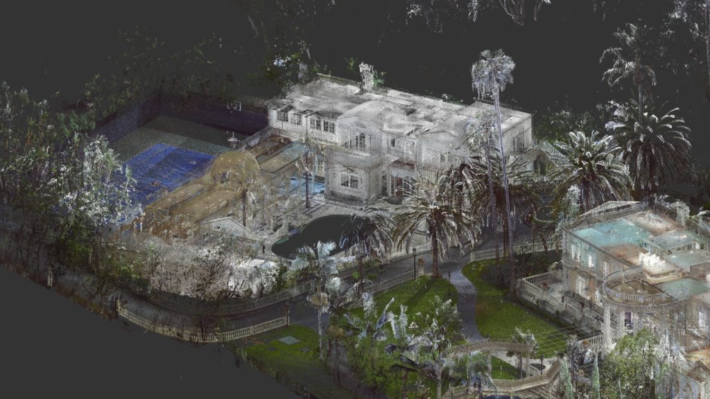 point cloud laser scan revuelta mansion